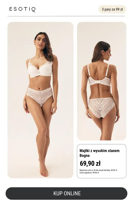 Esotiq - gazetka promocyjna Majtki 3 za 99 zł od środy 11.06 do poniedziałku 30.06 - strona 8