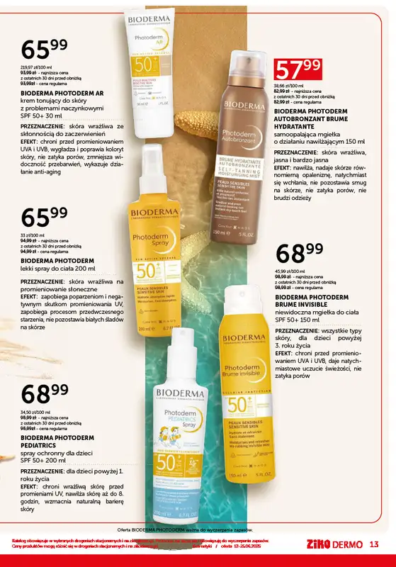 Ziko Dermo - gazetka promocyjna Gazetka od czwartku 12.06 do środy 25.06 - strona 13