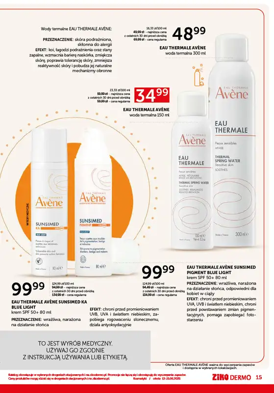 Ziko Dermo - gazetka promocyjna Gazetka od czwartku 12.06 do środy 25.06 - strona 15
