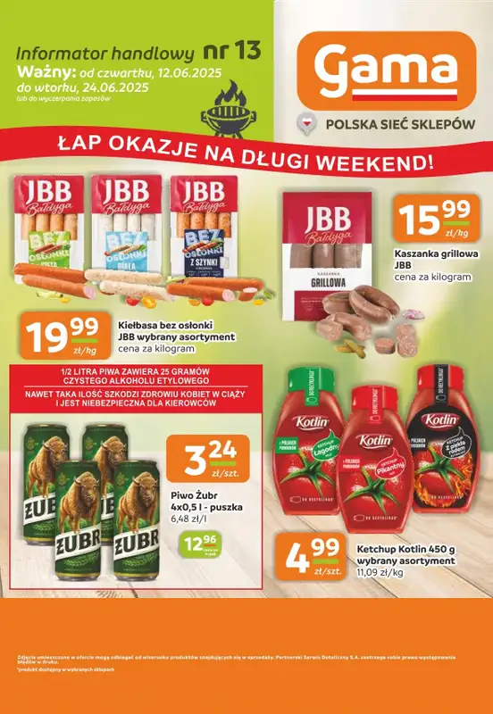 Gama - gazetka promocyjna Gazetka od czwartku 12.06 do wtorku 24.06 - strona 12