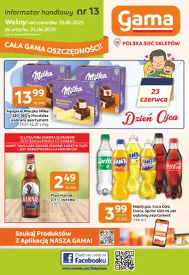 Gama - gazetka promocyjna Gazetka od czwartku 12.06 do wtorku 24.06 Gama - gazetka promocyjna Gazetka od czwartku 12.06 do wtorku 24.06