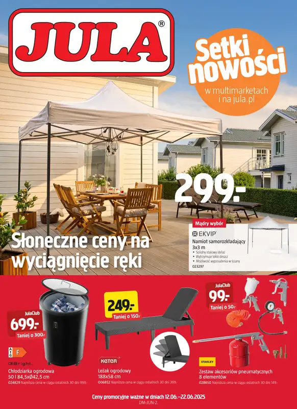 Jula - gazetka promocyjna Gazetka od czwartku 12.06 do niedzieli 22.06