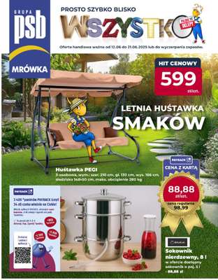 PSB Mrówka - gazetka promocyjna Gazetka od czwartku 12.06 do soboty 21.06