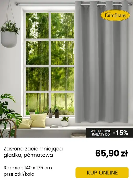 Eurofirany - gazetka promocyjna Zasłony zaciemniające - idealne na upały od czwartku 12.06  - strona 2
