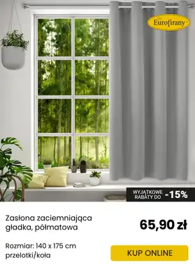 Eurofirany - gazetka promocyjna Zasłony zaciemniające - idealne na upały od czwartku 12.06  - strona 2 Eurofirany - gazetka promocyjna Zasłony zaciemniające - idealne na upały od czwartku 12.06  - strona 2