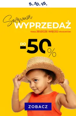 5.10.15 - gazetka promocyjna Wyprzedaż do -50% – jeszcze więcej produktów! od czwartku 12.06 