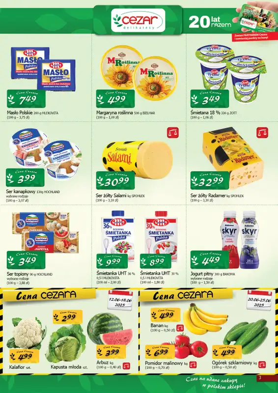 CEZAR Delikatesy - gazetka promocyjna Gazetka od czwartku 12.06 do środy 25.06 - strona 3