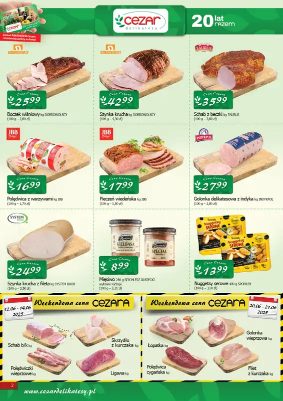 CEZAR Delikatesy - gazetka promocyjna Gazetka od czwartku 12.06 do środy 25.06 - strona 2
