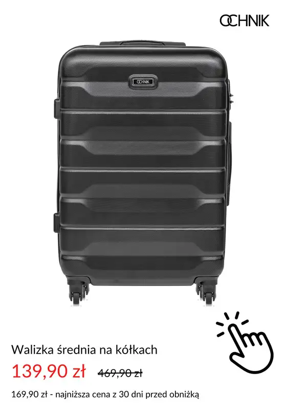 Ochnik - gazetka promocyjna Dodatkowe -20% na walizki od piątku 13.06  - strona 3