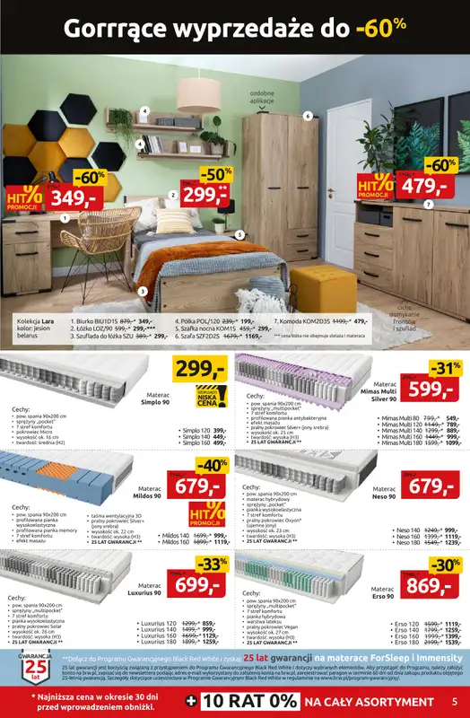 Black Red White - gazetka promocyjna Gorrrące Wyprzedaże do -60% od poniedziałku 16.06 do niedzieli 29.06 - strona 5