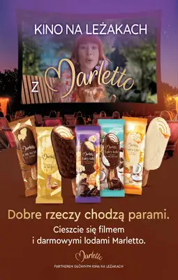 Biedronka - gazetka promocyjna Kino na leżkach z Marletto od soboty 14.06 do niedzieli 14.09