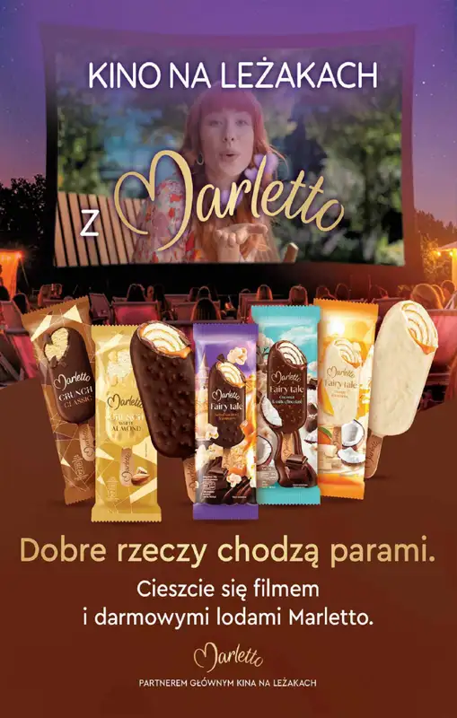 Biedronka - gazetka promocyjna Kino na leżkach z Marletto od soboty 14.06 do niedzieli 14.09