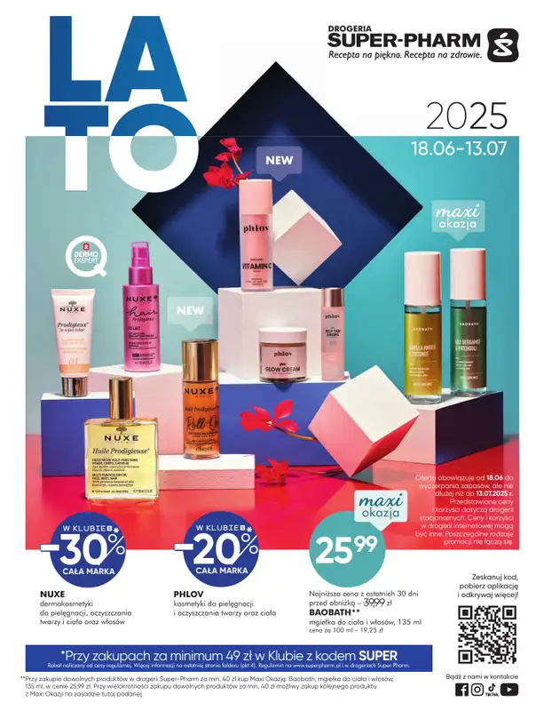 Super-Pharm - gazetka promocyjna Gazetka od środy 18.06 do niedzieli 13.07