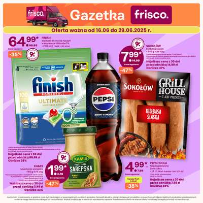 Frisco - gazetka promocyjna Gazetka od poniedziałku 16.06 do niedzieli 29.06