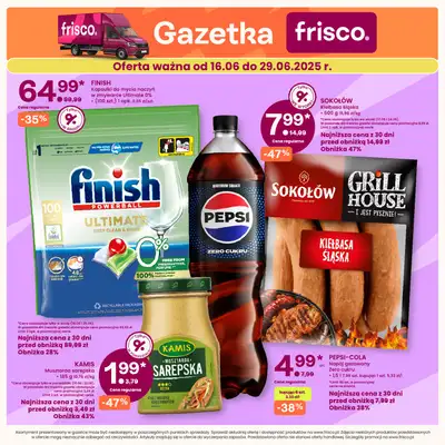 Frisco - gazetka promocyjna Gazetka od poniedziałku 16.06 do niedzieli 29.06