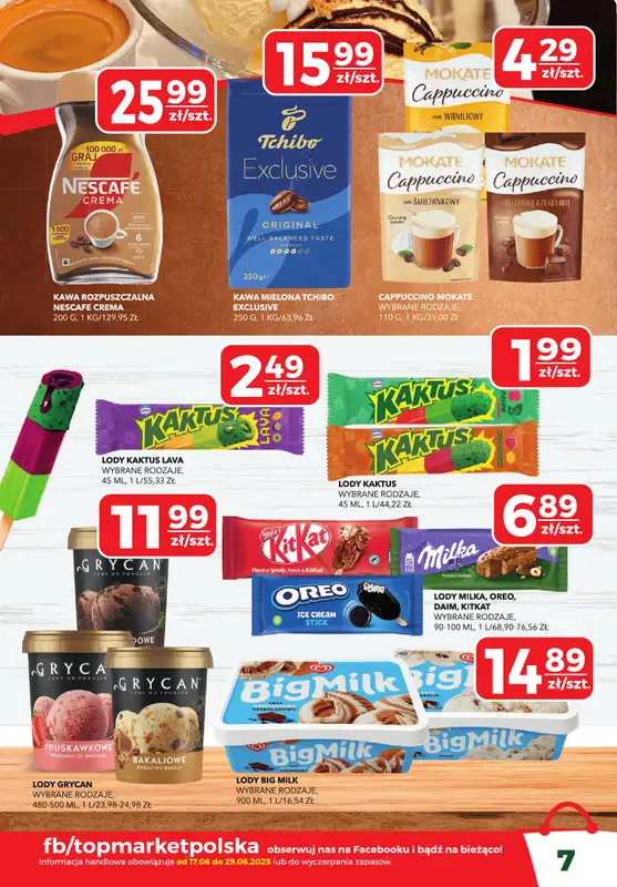 Top Market - gazetka promocyjna Gazetka od wtorku 17.06 do niedzieli 29.06 - strona 7