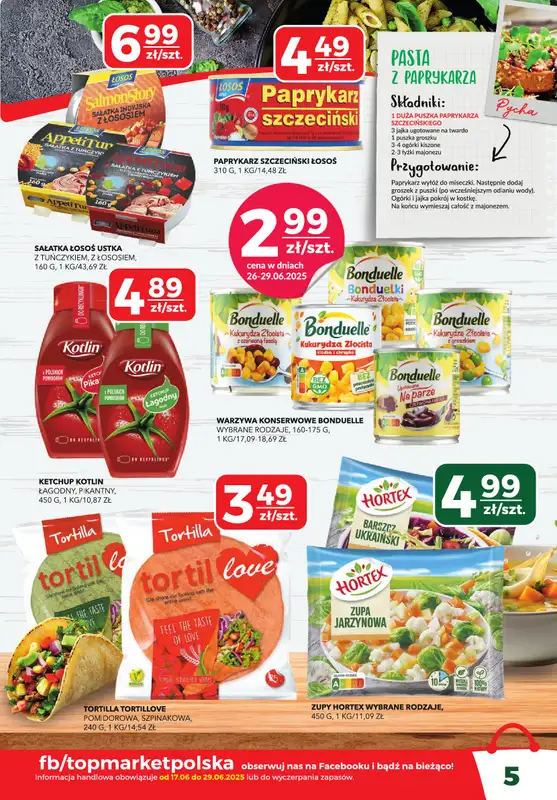 Top Market - gazetka promocyjna Gazetka od wtorku 17.06 do niedzieli 29.06 - strona 5