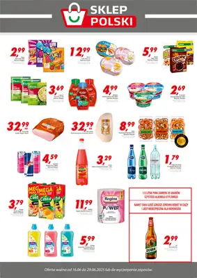 Sklep Polski - gazetka promocyjna Plakat promocyjny od poniedziałku 16.06 do niedzieli 29.06 Sklep Polski - gazetka promocyjna Plakat promocyjny od poniedziałku 16.06 do niedzieli 29.06