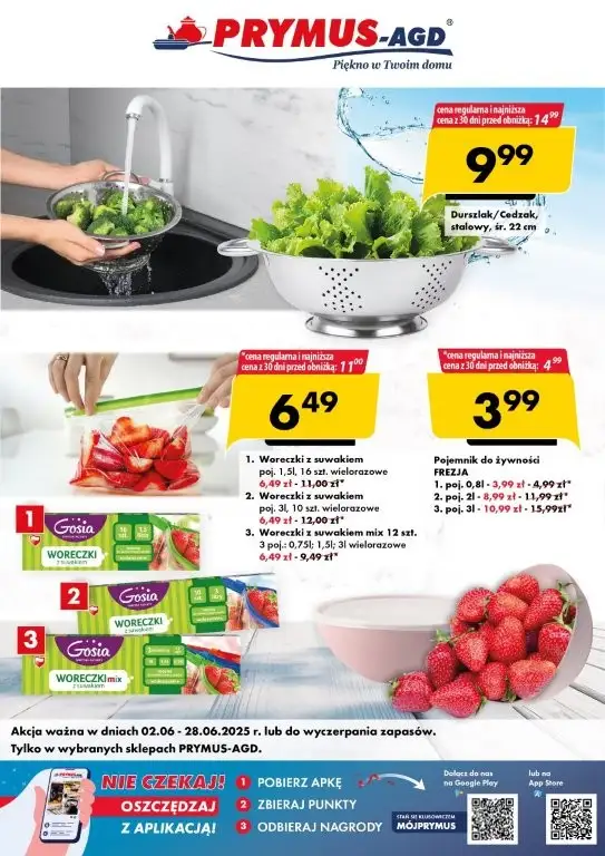 Prymus AGD - gazetka promocyjna Plakat promocyjny od poniedziałku 16.06 do soboty 28.06