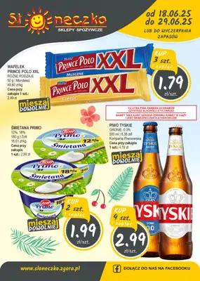 Słoneczko - gazetka promocyjna Gazetka od środy 18.06 do niedzieli 29.06 Słoneczko - gazetka promocyjna Gazetka od środy 18.06 do niedzieli 29.06