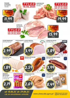Słoneczko - gazetka promocyjna Gazetka od środy 18.06 do niedzieli 29.06 - strona 2 Słoneczko - gazetka promocyjna Gazetka od środy 18.06 do niedzieli 29.06 - strona 2