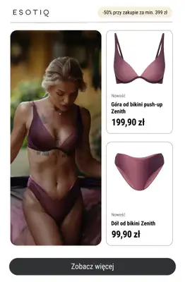 Esotiq - gazetka promocyjna -50% przy zakupach za min. 399 zł od środy 18.06 do poniedziałku 30.06 - strona 9 Esotiq - gazetka promocyjna -50% przy zakupach za min. 399 zł od środy 18.06 do poniedziałku 30.06 - strona 9