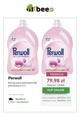 Bee.pl - gazetka promocyjna Do -22% płyny do prania Perwoll od poniedziałku 16.06  - strona 9 Bee.pl - gazetka promocyjna Do -22% płyny do prania Perwoll od poniedziałku 16.06  - strona 9