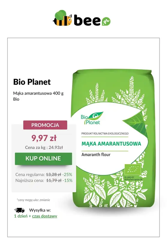 Bee.pl - gazetka promocyjna Zdrowe produkty w HITOWYCH cenach! od wtorku 17.06 do wtorku 24.06 - strona 9