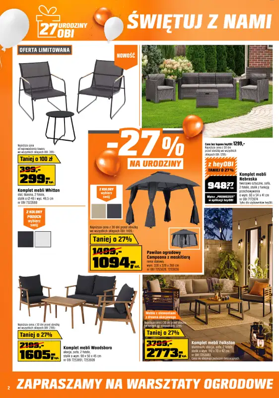 OBI - gazetka promocyjna Gazetka od środy 18.06 do wtorku 08.07 - strona 2