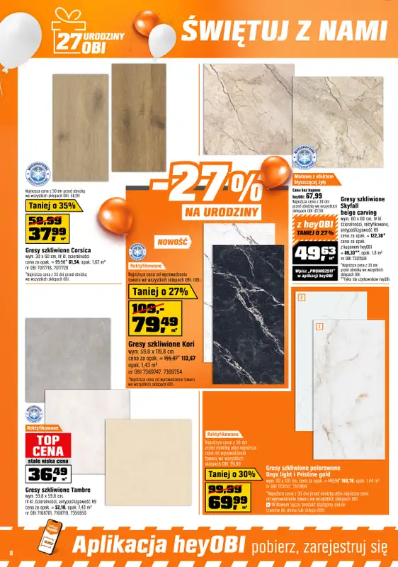 OBI - gazetka promocyjna Gazetka od środy 18.06 do wtorku 08.07 - strona 8