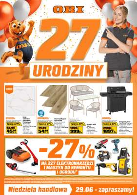 OBI - gazetka promocyjna Gazetka od środy 18.06 do wtorku 08.07
