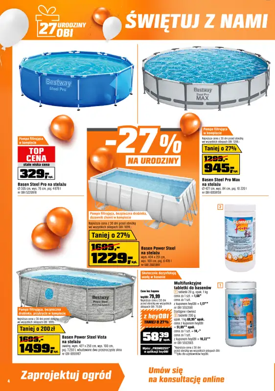 OBI - gazetka promocyjna Gazetka od środy 18.06 do wtorku 08.07 - strona 4