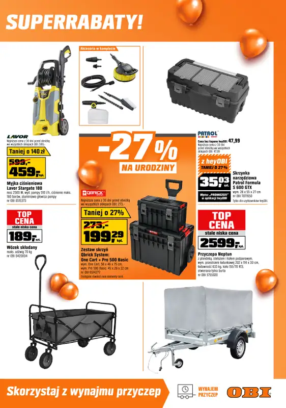 OBI - gazetka promocyjna Gazetka od środy 18.06 do wtorku 08.07 - strona 15