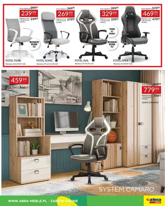 Abra Meble - gazetka promocyjna Gazetka od środy 18.06 do poniedziałku 07.07 - strona 7