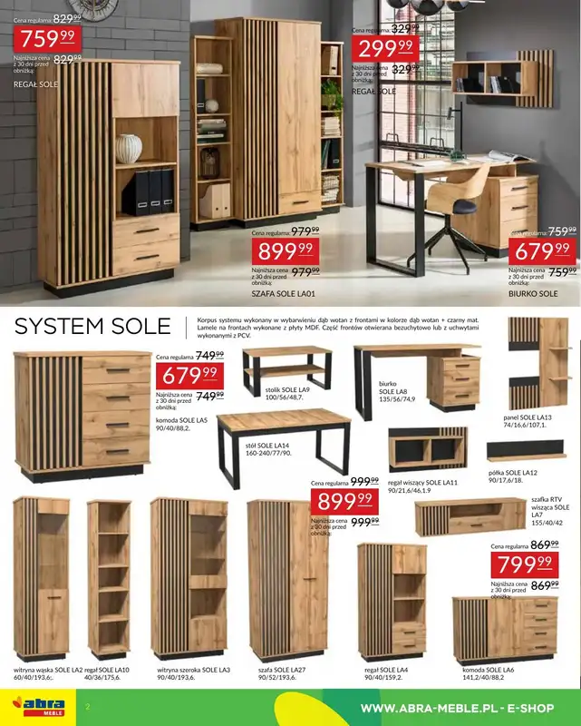 Abra Meble - gazetka promocyjna Gazetka od środy 18.06 do poniedziałku 07.07 - strona 2
