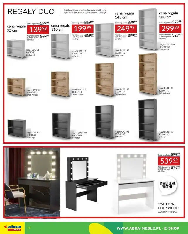Abra Meble - gazetka promocyjna Gazetka od środy 18.06 do poniedziałku 07.07 - strona 16