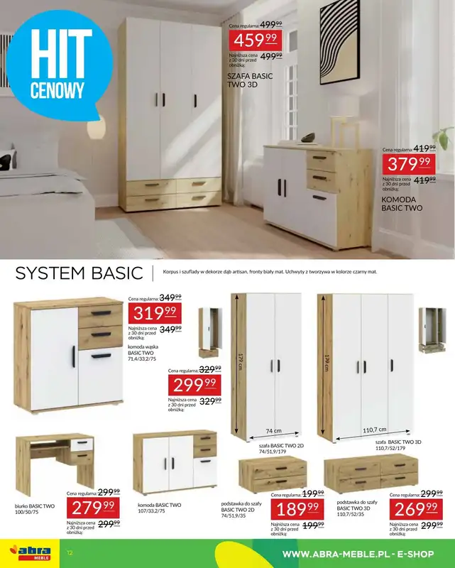 Abra Meble - gazetka promocyjna Gazetka od środy 18.06 do poniedziałku 07.07 - strona 12