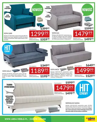 Abra Meble - gazetka promocyjna Gazetka od środy 18.06 do poniedziałku 07.07 - strona 13 Abra Meble - gazetka promocyjna Gazetka od środy 18.06 do poniedziałku 07.07 - strona 13