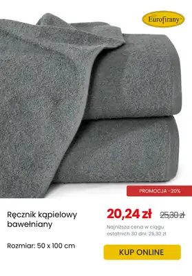 Eurofirany - gazetka promocyjna Ręczniki w SUPERCENACH! od czwartku 19.06  - strona 6 Eurofirany - gazetka promocyjna Ręczniki w SUPERCENACH! od czwartku 19.06  - strona 6