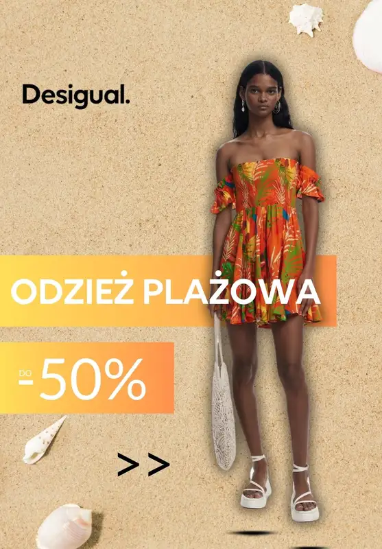 Desigual - gazetka promocyjna Do -50% odzież plażowa od środy 18.06 