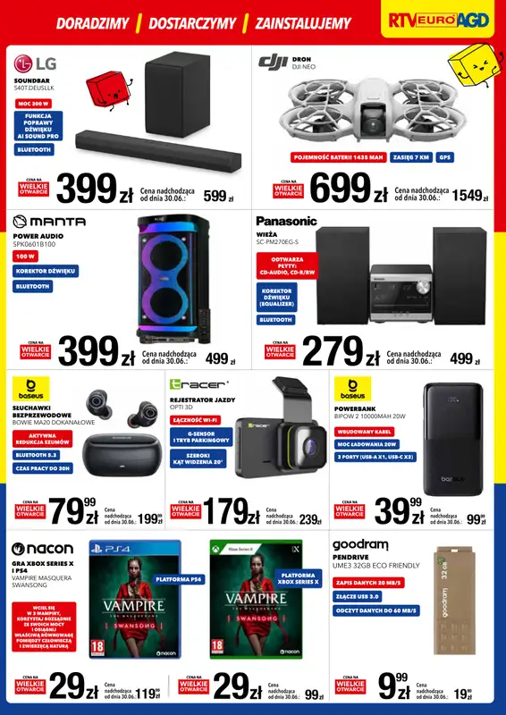 RTV EURO AGD - gazetka promocyjna WIELKIE OTWARCIE! PH PRUDNIK od środy 25.06 do niedzieli 29.06 - strona 3