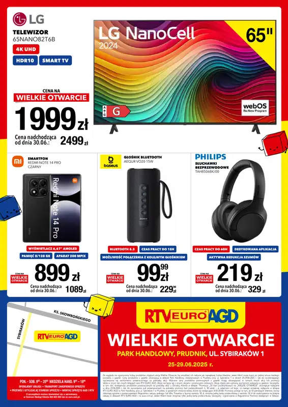 RTV EURO AGD - gazetka promocyjna WIELKIE OTWARCIE! PH PRUDNIK od środy 25.06 do niedzieli 29.06 - strona 8