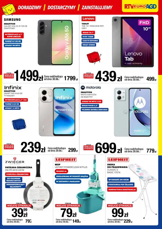 RTV EURO AGD - gazetka promocyjna WIELKIE OTWARCIE! PH PRUDNIK od środy 25.06 do niedzieli 29.06 - strona 7