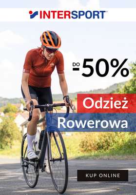 Intersport - gazetka promocyjna Do -50% na odzież rowerową od środy 18.06 do wtorku 01.07