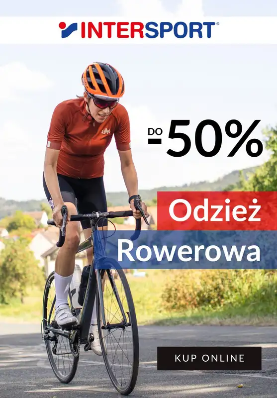 Intersport - gazetka promocyjna Do -50% na odzież rowerową od środy 18.06 do wtorku 01.07