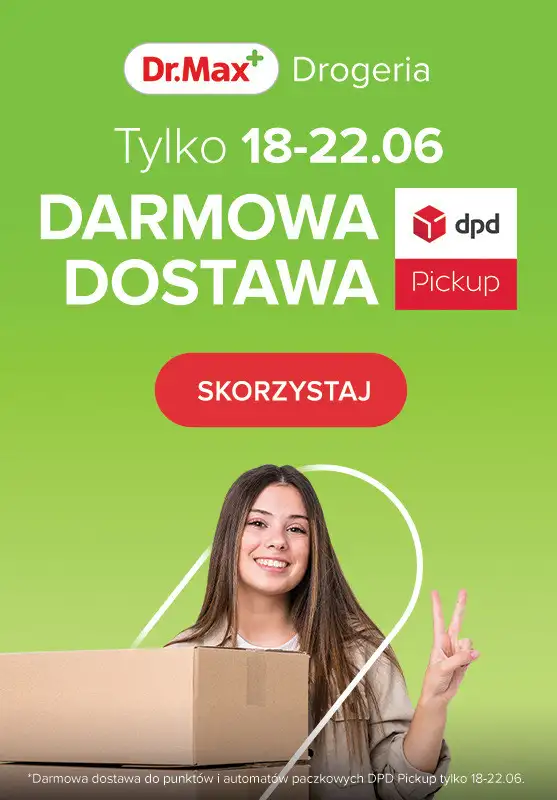 Dr.Max Drogeria - gazetka promocyjna Darmowa dostawa! od środy 18.06 do niedzieli 22.06