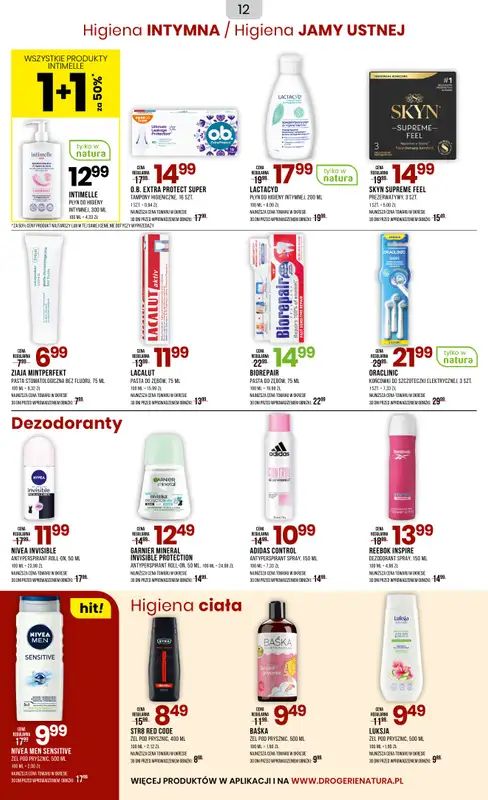 Drogerie Natura - gazetka promocyjna Gazetka od poniedziałku 23.06 do piątku 04.07 - strona 12