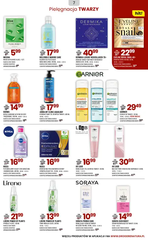 Drogerie Natura - gazetka promocyjna Gazetka od poniedziałku 23.06 do piątku 04.07 - strona 7