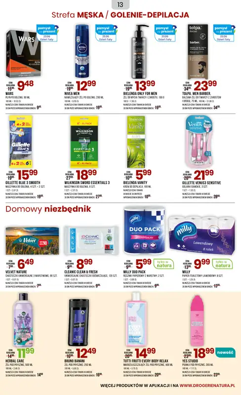 Drogerie Natura - gazetka promocyjna Gazetka od poniedziałku 23.06 do piątku 04.07 - strona 13