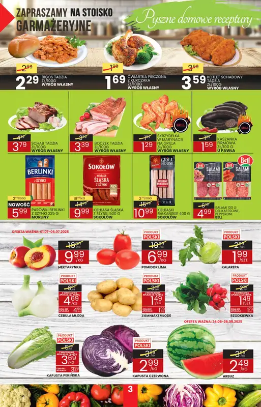 Wafelek - gazetka promocyjna Gazetka od poniedziałku 23.06 do soboty 05.07 - strona 3